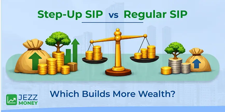 Step-Up SIP vs Regular SIP comparison showing which investment strategy builds more wealth over time
